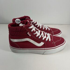 Vans Filmore Hi Womens Size 11 Red Sneakers